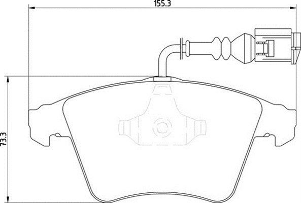 MAGNETI MARELLI Комплект тормозных колодок, дисковый тормоз 363710201457